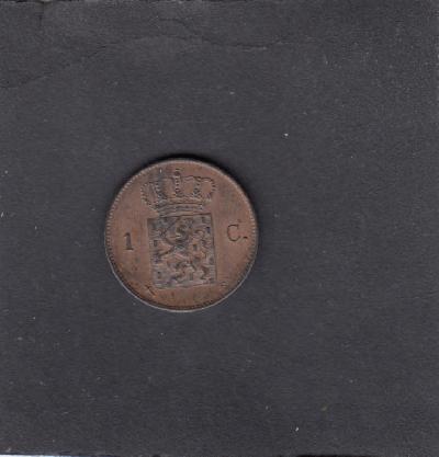 Beschrijving: 1 Cent WILLEM III 